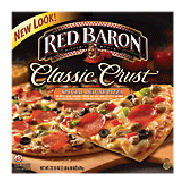 Red Baron Classic Crust special deluxe pizza; two cheese, saus22.95-oz