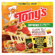 Tony's  supreme pizza with sausage, pepperoni, green & red pepp20.6-oz