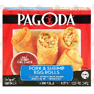 Pagoda  pork & shrimp egg rolls made w/freshly cut cabbage, ca12.27-oz