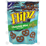 Flipz  chocolate mint covered pretzels 4oz