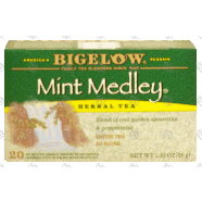 Bigelow Herbal Tea Mint Medley All Natural Caffeine Free 20-ct