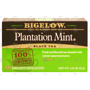 Bigelow Plantation Mint black tea, all natural 20-ct