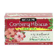 Bigelow  cranberry hibiscus herb tea, 20-bags 1.55oz