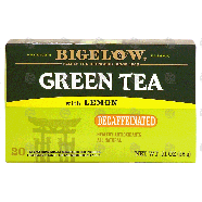 Bigelow  green tea with lemon, natually decaffeinated, 20 tea b0.91-oz