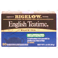 Bigelow English Teatime decaffeinated tea invigorating in the b1.41-oz