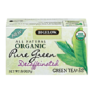 Bigelow Organic pure green decaffeinated green tea, 20-bags 0.86oz