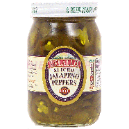 Delallo  hot sliced jalapeno peppers 16fl oz