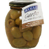 Delallo  garlic stuffed green olives 7oz