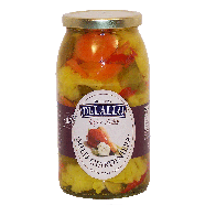 Delallo Super Select mild giardiniera, cauliflower, red peppers,25.5oz