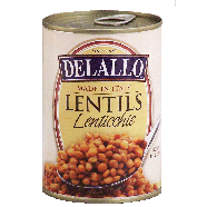 Delallo  lentils, lenticchie  14oz