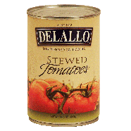 Delallo  stewed tomatoes, sun ripened california  14.5oz
