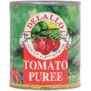 Delallo  packed from california tomatoes tomatoz puree 29oz