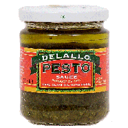 Delallo  pesto sauce, 100% olive oil with basil 6oz
