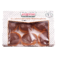 Krispy Kreme  chocolate iced kreme filled doughnuts, 6-count 16.6oz