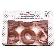 Krispy Kreme  chocolate iced glazed doughnuts 6ct