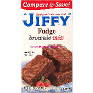 Jiffy  chocolate fudge brownie mix, add egg, nuts, oil and water 8oz