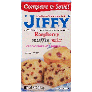 Jiffy  raspberry muffin mix, add egg and milk 7oz