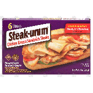 Steak-umm  chicken breast sandwich steaks 9-oz