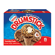 Nestle Drumstick variety pack, chocolate, vanilla, and vanilla car8-ct
