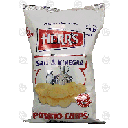 Herr's  salt & vinegar flavored potato chips  9.5oz