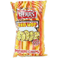 Herr's  red hot flavor potato chips  9.5oz