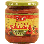 Herr's  chunky salsa, medium  16oz