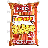 Herr's  red hot potato chips 3.5oz