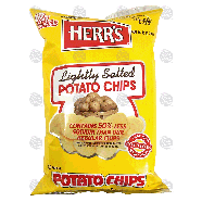 Herr's  lightly salted potato chips 3.5oz