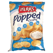 Herr's Popped popped potato chips, sea salted 3oz