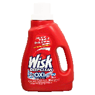Wisk Deep Clean liquid detergent with micro-cleaners, plus oxi 50fl oz