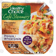 Healthy Choice Cafe Steamers pineapple chicken; with brown rice,9.9-oz