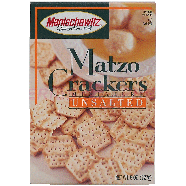 Manischewitz  matzo crackers miniature unsalted 8oz