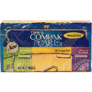 Tampax Compak Pearl tampons; 10 super, 20 regular, 10 lites absorb40ct