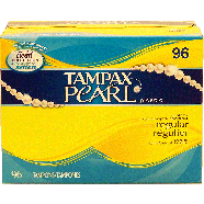 Tampax Pearl regular obsorbency plastic tampons 96ct