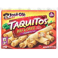 Jose Ole Taquitos beef & cheese in flour tortillas, 15 large 1.22.5-oz