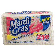 Mardi Gras  1-ply napkins, prints or white 250ct
