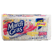 Mardi Gras  1-ply napkins, prints or white 500ct