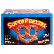 SuperPretzel Original baked soft pretzels, 25 ct 3.5-lb