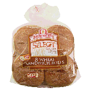 Brownberry Select wheat sandwich rolls, 8 count 16oz