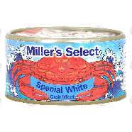 Miller's Select  crab meat, special white 6.5oz