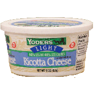 Yoder's Light cheese ricotta 15oz