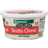 Yoder's  cheese ricotta part skim 15oz