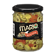 Mario  spanish olives sliced salad olives with minced pimiento str10oz