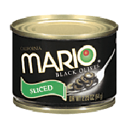 Mario  sliced ripe black olives 2.25oz