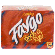 Faygo Rock & Rye flavored cream cola soda, 12-fl. oz. cans 12pk