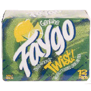 Faygo Twist lemon lime soda pop, 12-fl. oz. cans 12pk