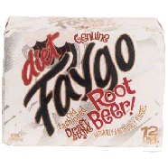 Faygo  diet root beer soda, 12-fl. oz. cans 12pk