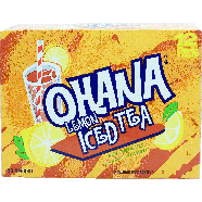 Faygo Ohana lemon flavor iced tea, non-carbonated, enriched with v12pk