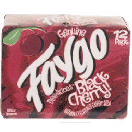 Faygo  black cherry flavor soda, 12-fl. oz. cans 12pk
