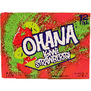 Faygo Ohana kiwi strawberry flavored drink, contains no juice, 12-12pk